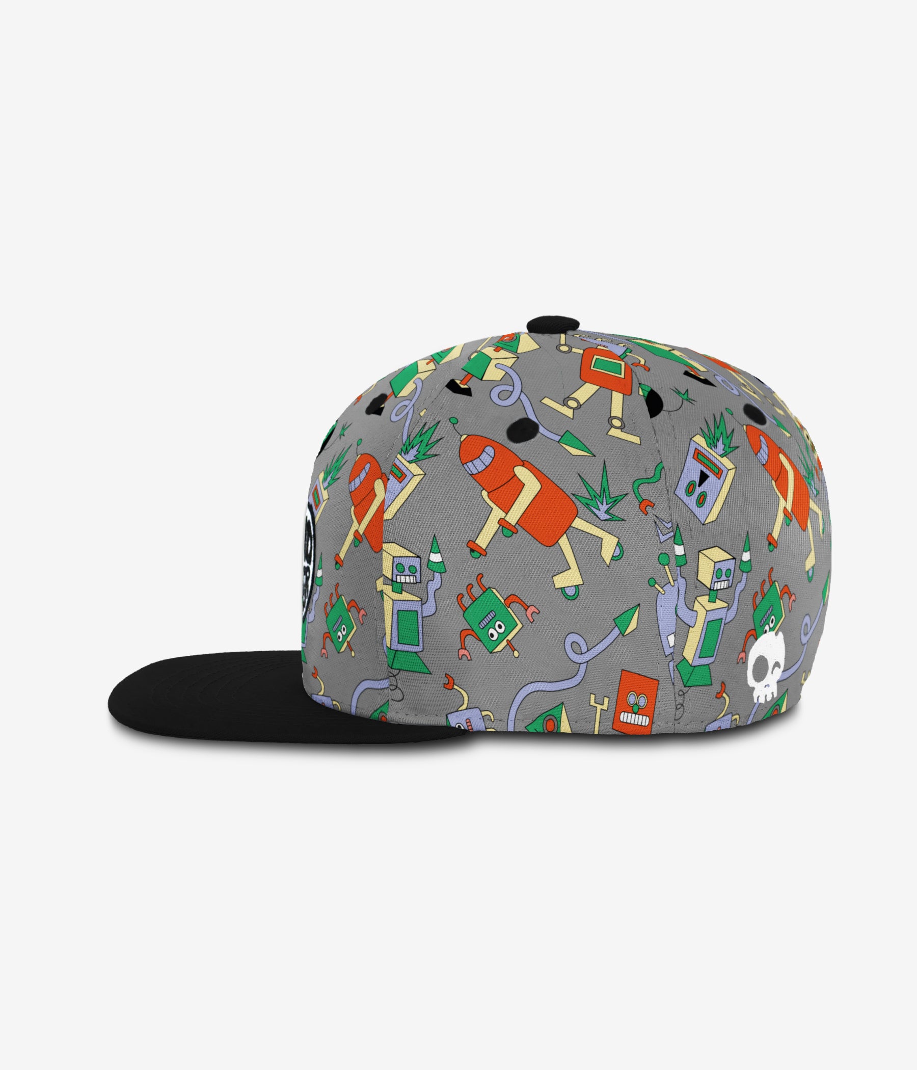 Robotic Chaos Snapback cap for babies and kids, product view 3