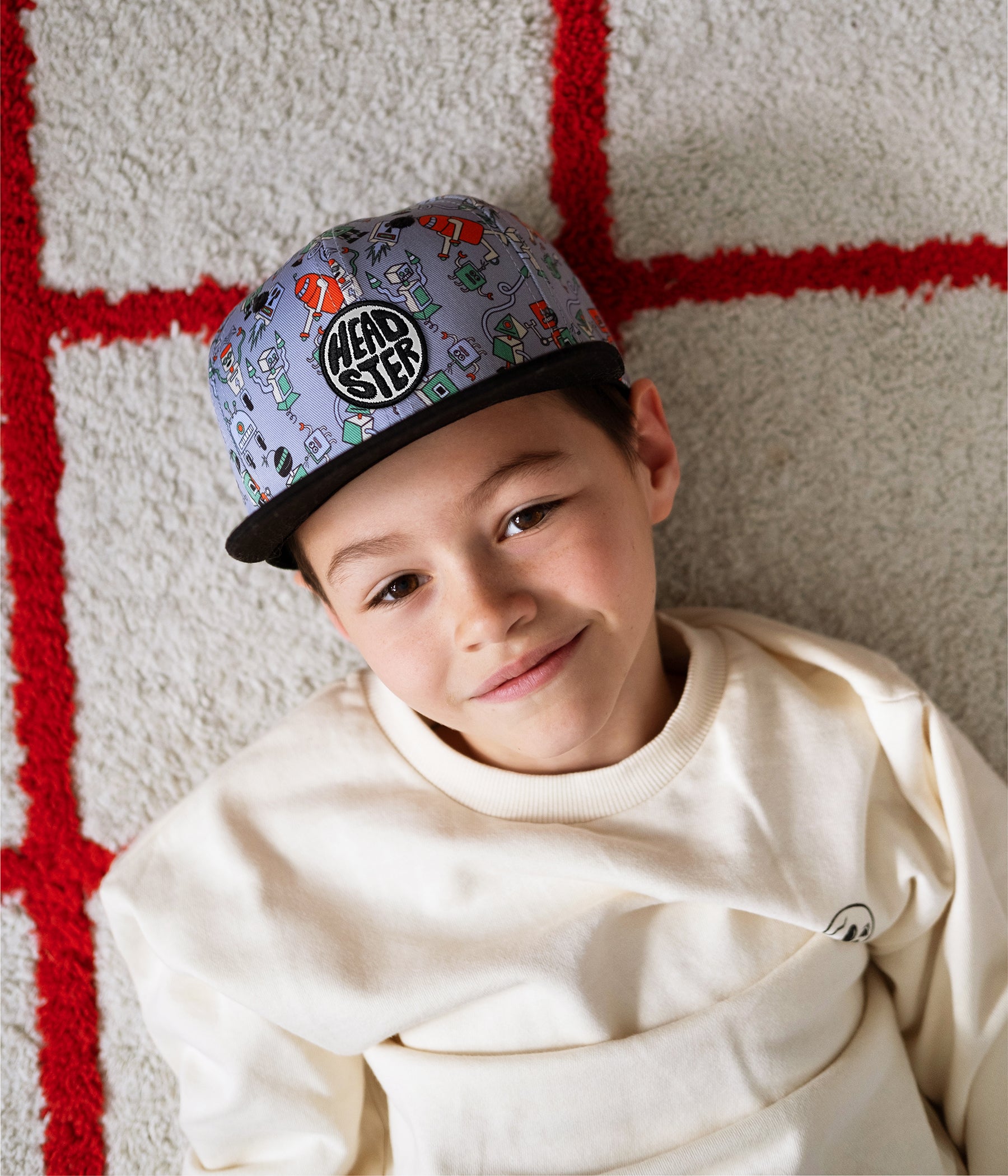 Robotic Chaos Snapback cap for babies and kids, product view 5