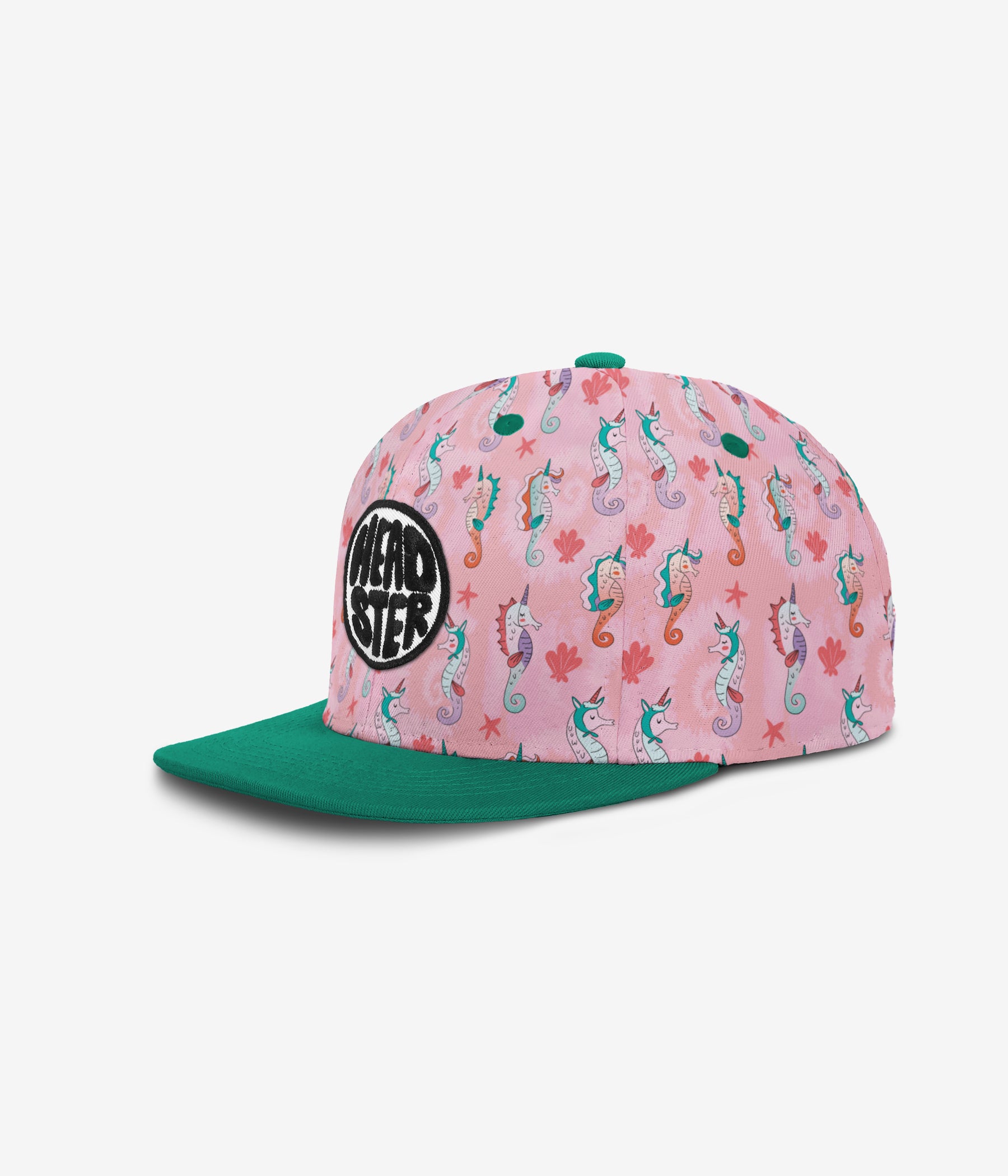 Seahorse Dreams Snapback - Smart Pink cap for babies and kids by Headster Kids