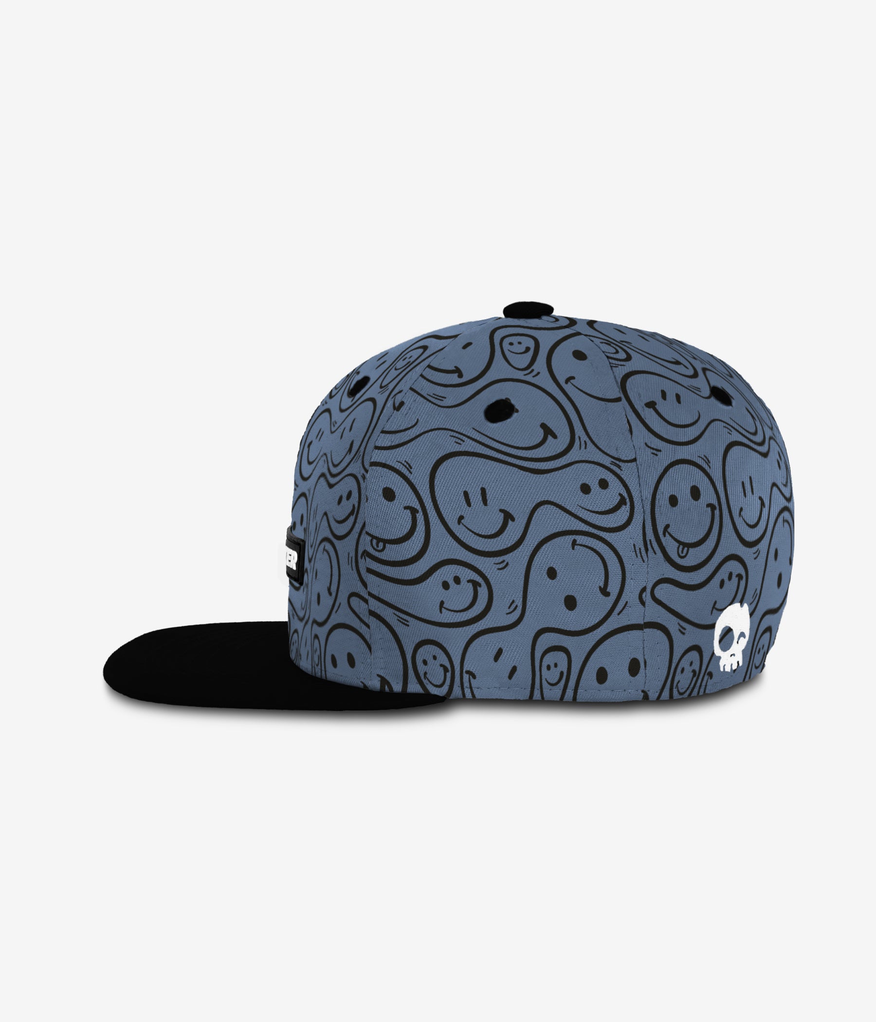 Simply Happy Snapback - Slate Blue cap for babies and kids, product view 3