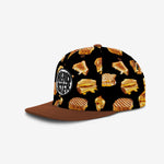 So Cheesy Snapback - Black cap for babies and kids by Headster Kids