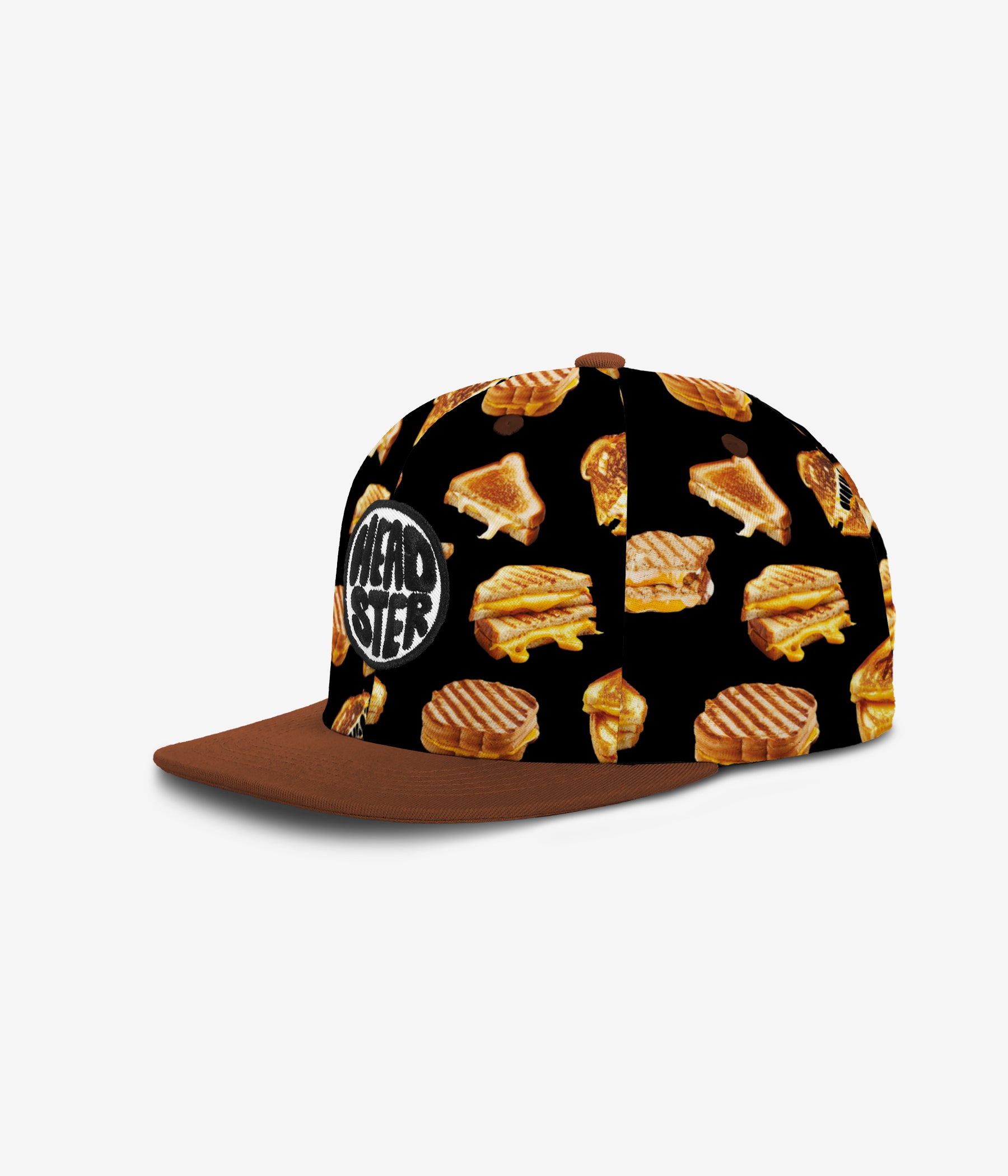 So Cheesy Snapback - Black cap for babies and kids by Headster Kids