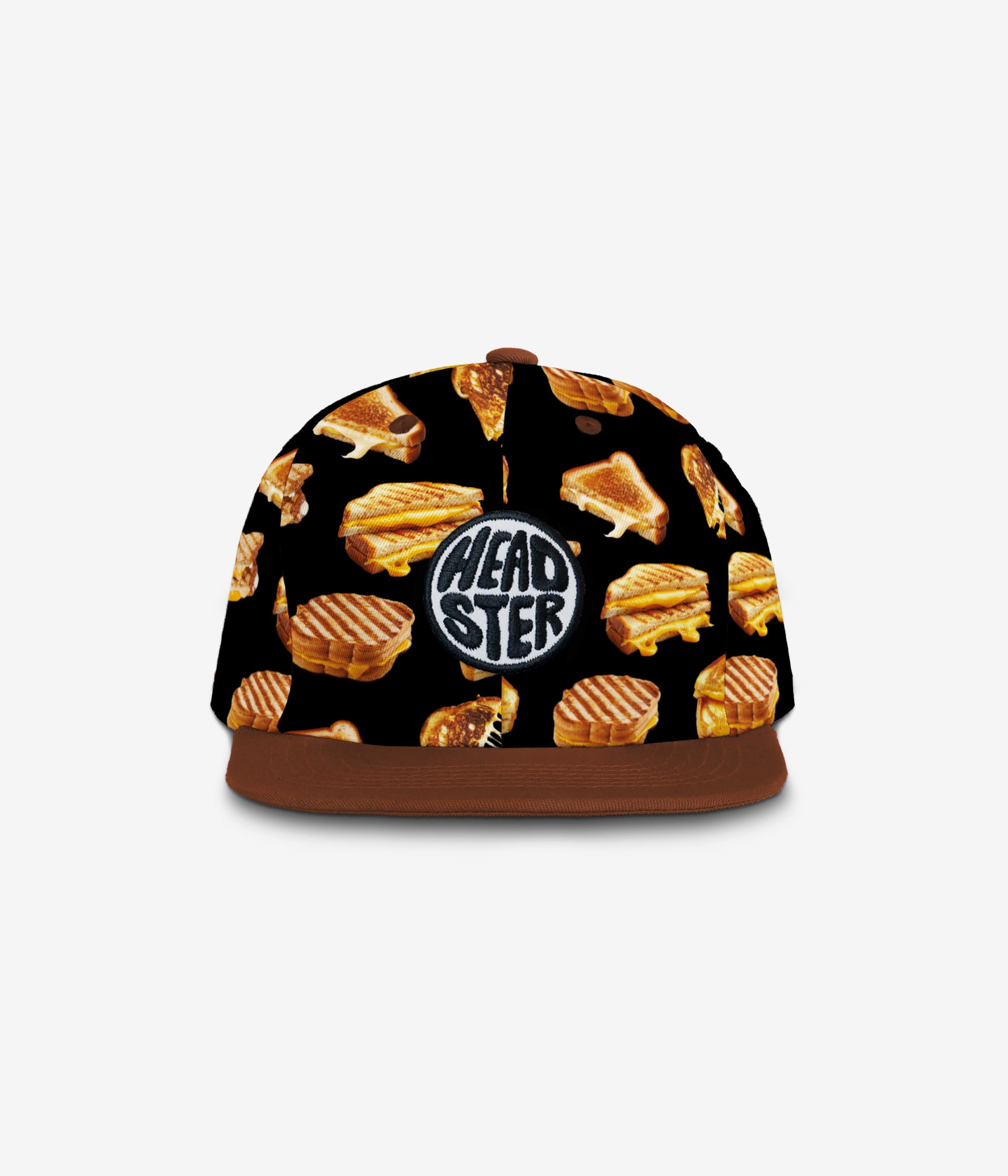 So Cheesy Snapback - Black cap for babies and kids, product view 2