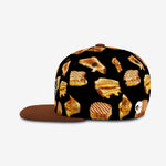 So Cheesy Snapback - Black cap for babies and kids, product view 3