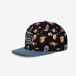 Space Fish Snapback - Black cap for babies and kids by Headster Kids
