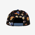 Space Fish Snapback - Black cap for babies and kids, product view 4