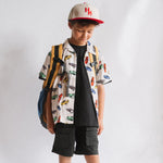 Stadium Snapback - Cherry Tomato cap for babies and kids, product view 6