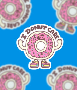 I Donut Care Sticker