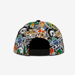 Sticking Around Snapback - Black cap for babies and kids, product view 4