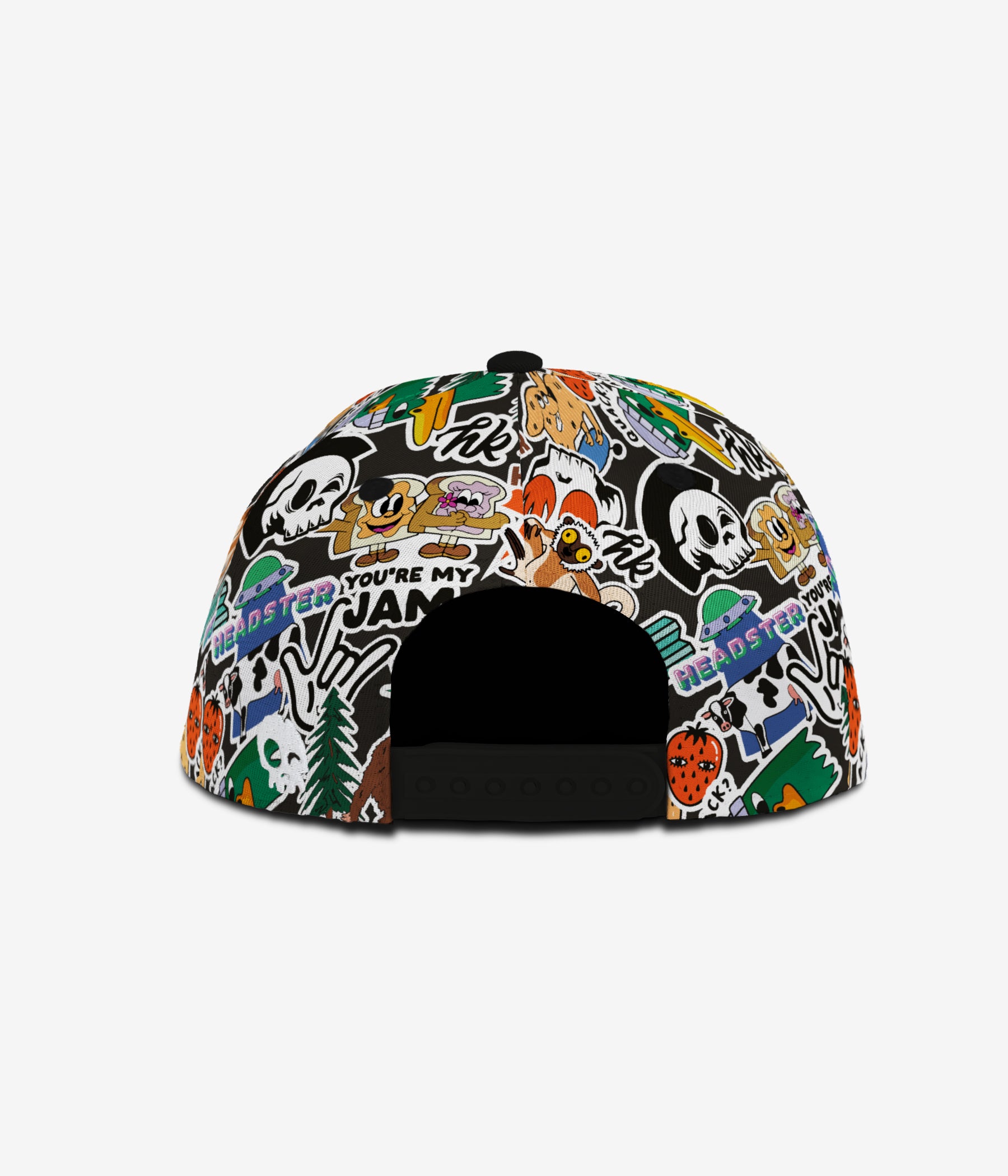 Sticking Around Snapback - Black cap for babies and kids, product view 4