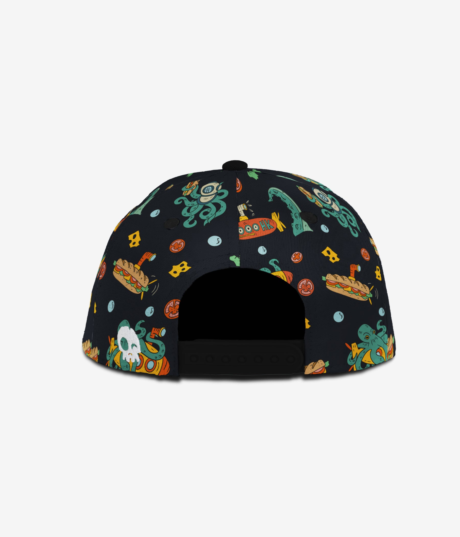 Sub-Marine Snapback - Black cap for babies and kids, product view 4