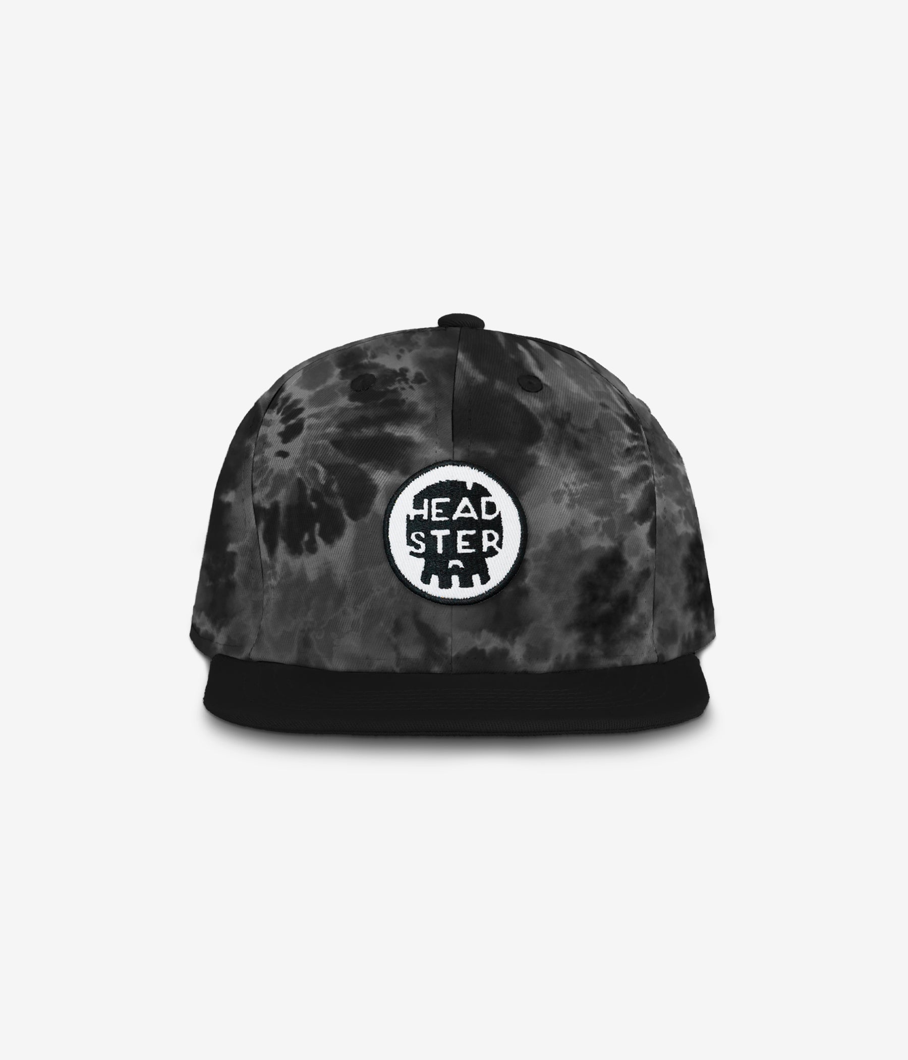 Tie Dye Black Snapback cap for babies and kids, product view 2