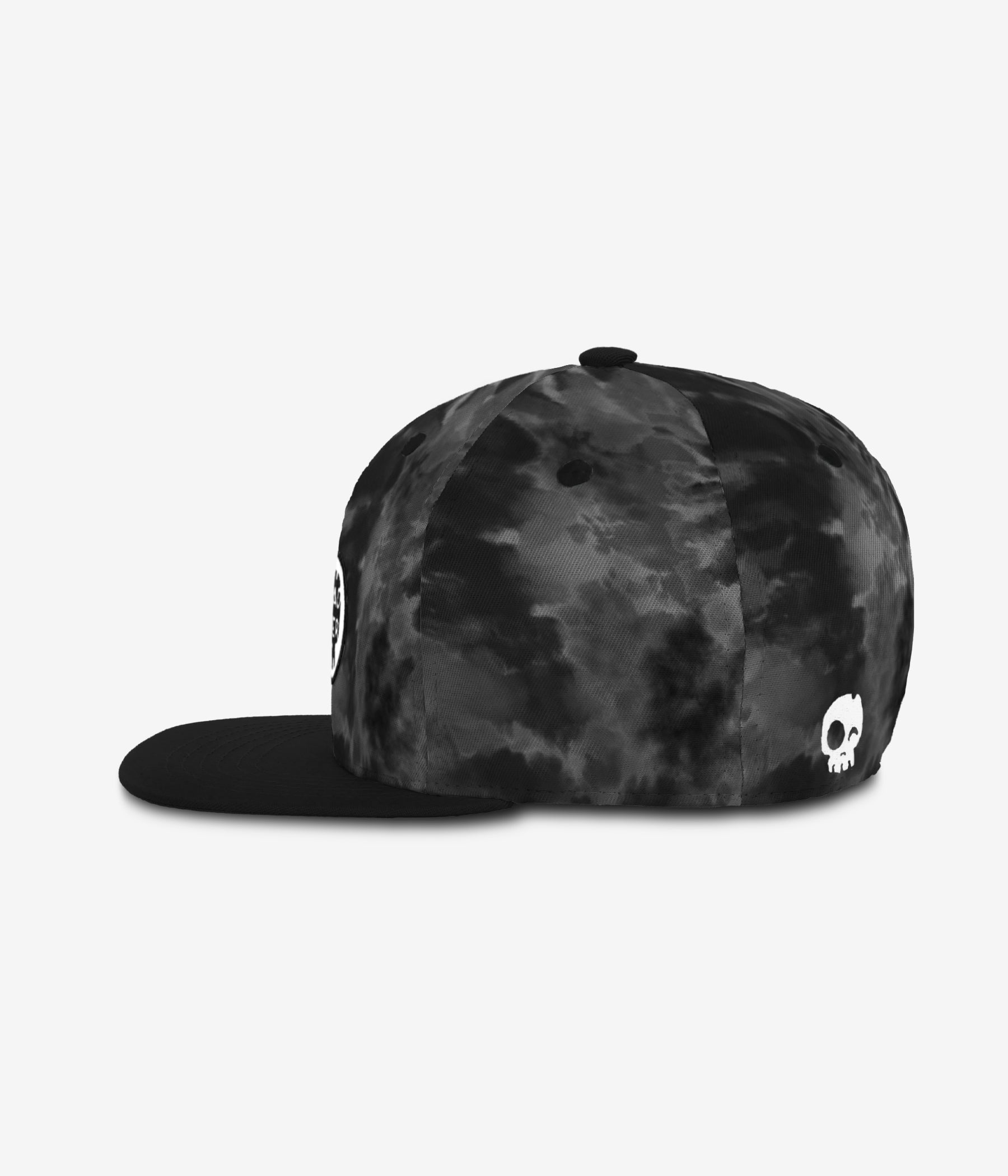 Tie Dye Black Snapback cap for babies and kids, product view 3
