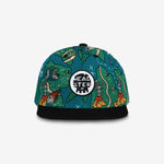 Treasure Map Snapback - Teal Steal cap for babies and kids, product view 2