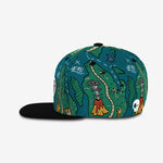 Treasure Map Snapback - Teal Steal cap for babies and kids, product view 3