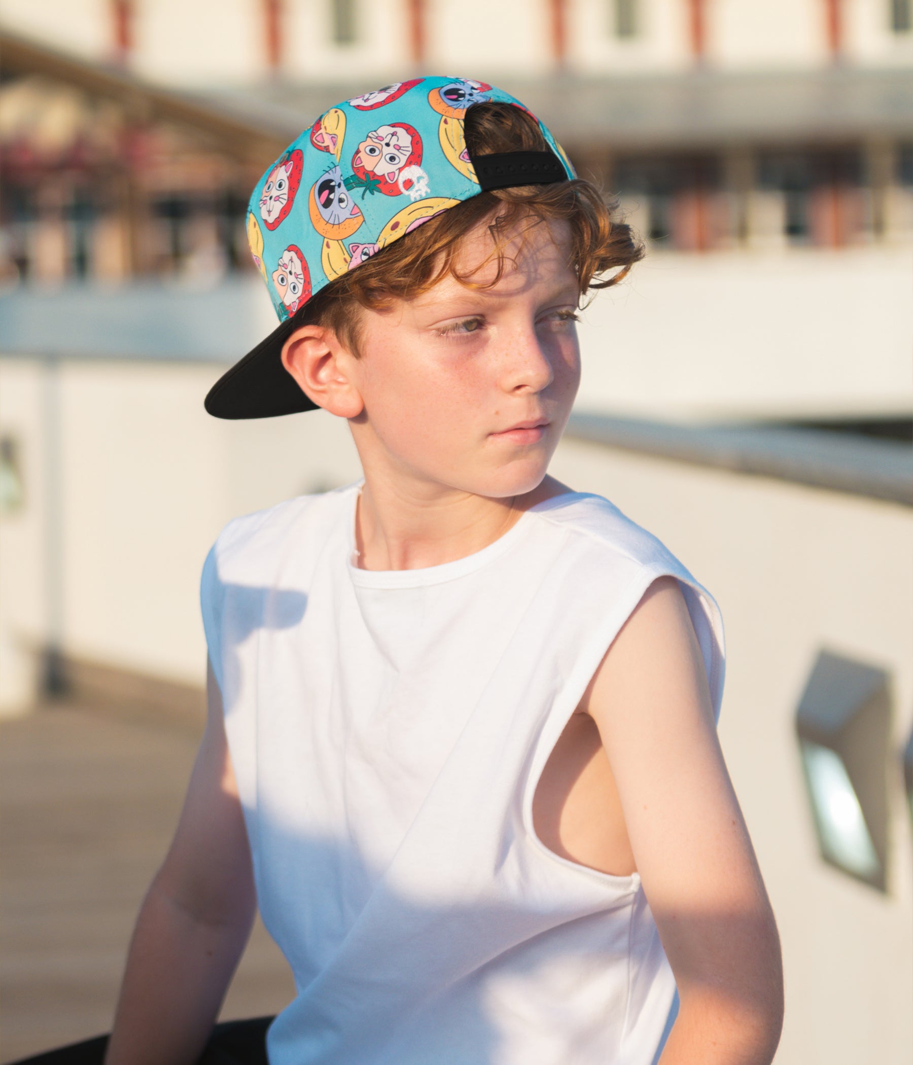 Tropi-Cat Snapback cap for babies and kids, product view 5