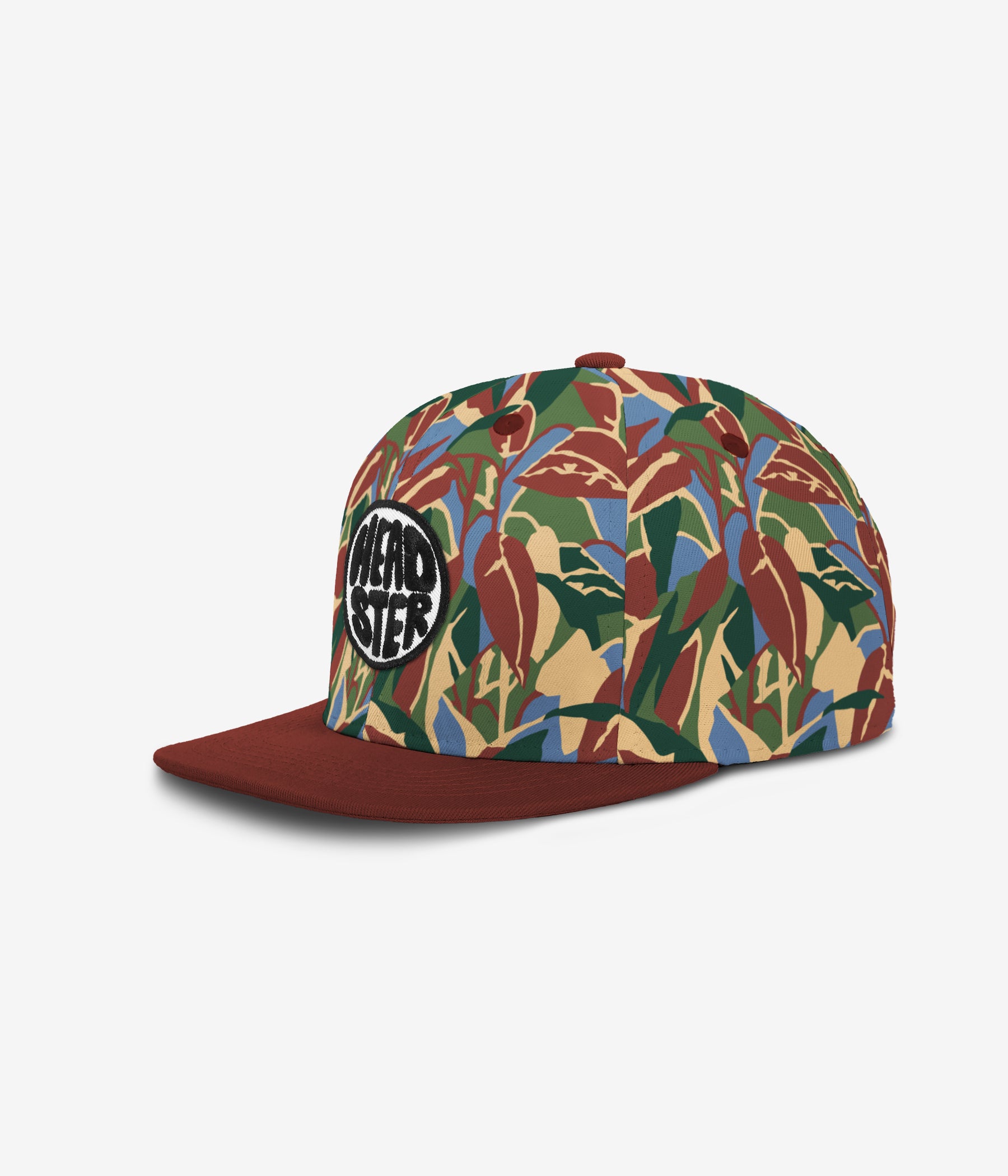 Tropic Rush Snapback - Merlot cap for babies and kids by Headster Kids