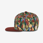 Tropic Rush Snapback - Merlot cap for babies and kids, product view 3