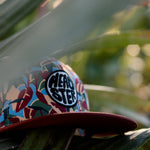 Tropic Rush Snapback - Merlot cap for babies and kids, product view 5