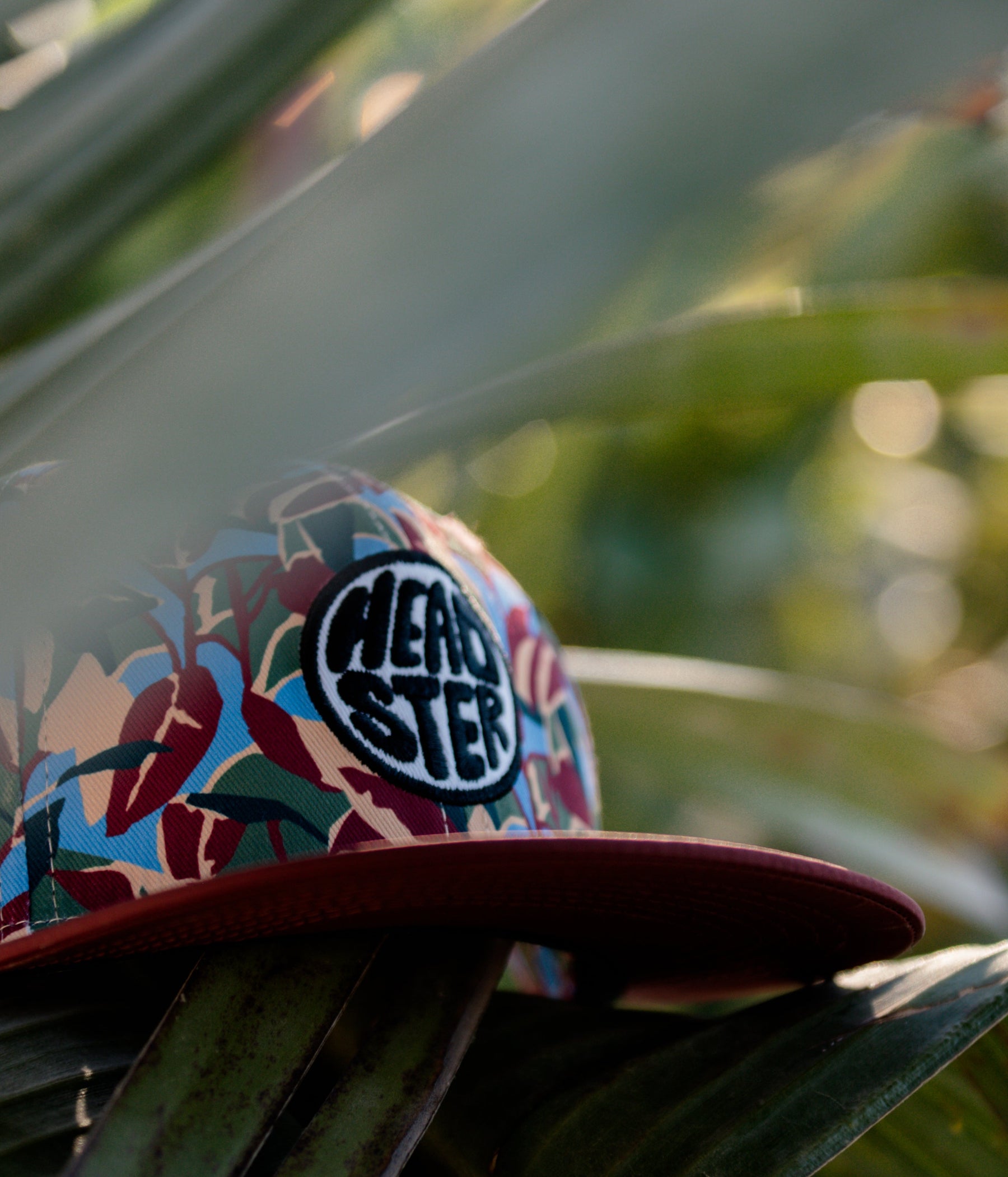 Tropic Rush Snapback - Merlot cap for babies and kids, product view 5
