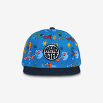 Twisted Crayons Snapback - Crisp Blue cap for babies and kids, product view 2