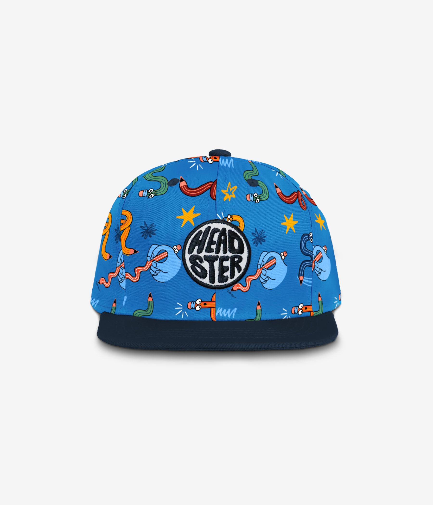Twisted Crayons Snapback - Crisp Blue cap for babies and kids, product view 2