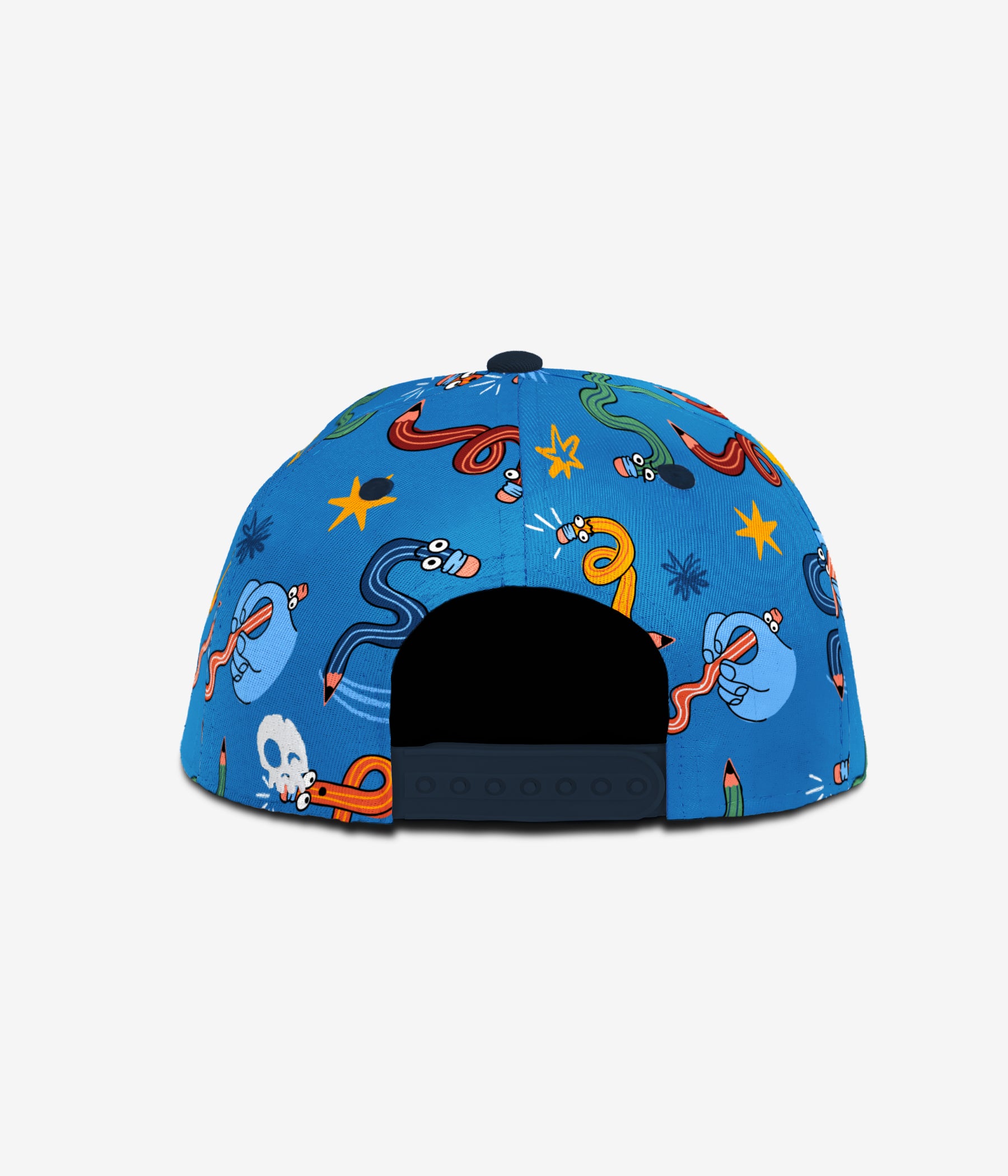 Twisted Crayons Snapback - Crisp Blue cap for babies and kids, product view 4