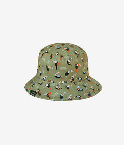 Crazy Toucan Bucket Hat Iguana