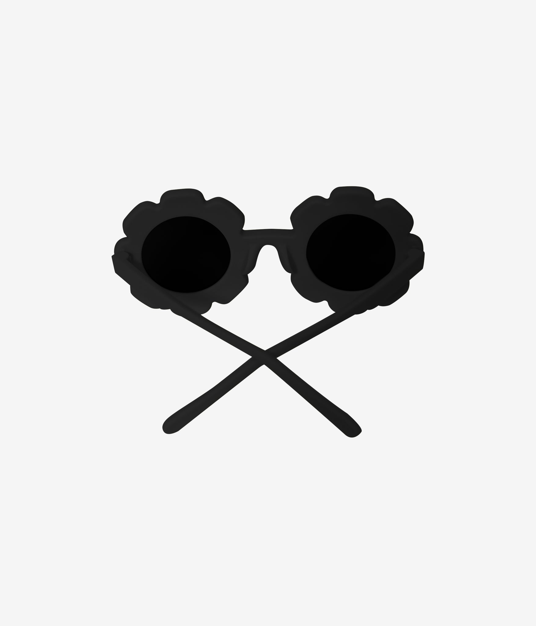Flower sunglasses - black