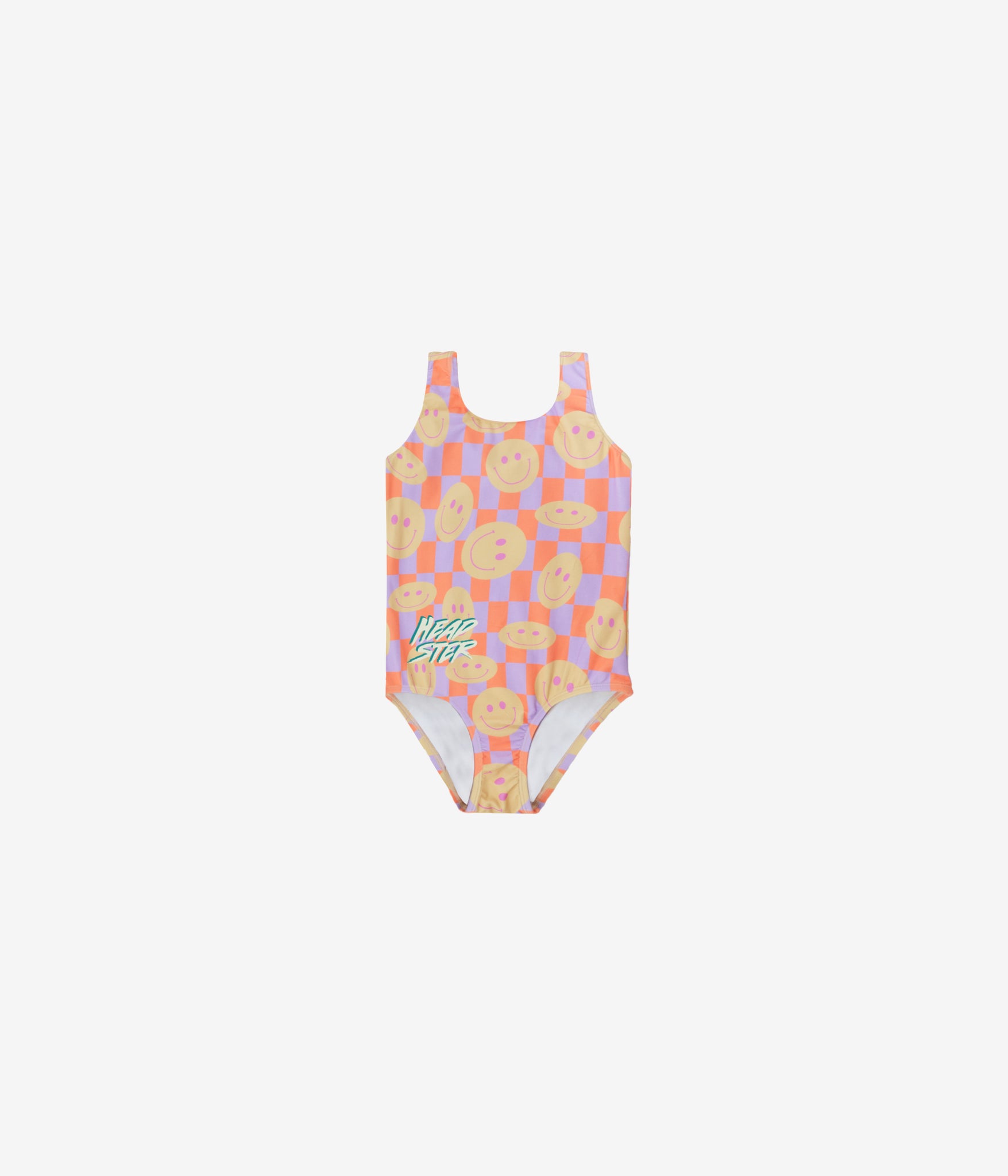 Smiley one piece swimsuit Cadmium Orange HEADSTER KIDS