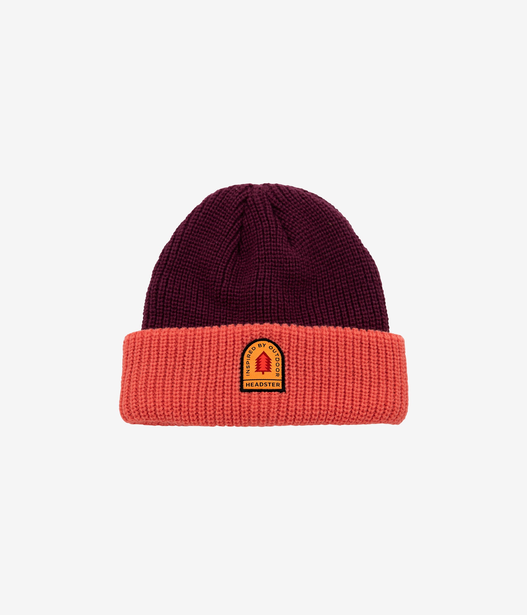Two Fold outdoor beanie - coral