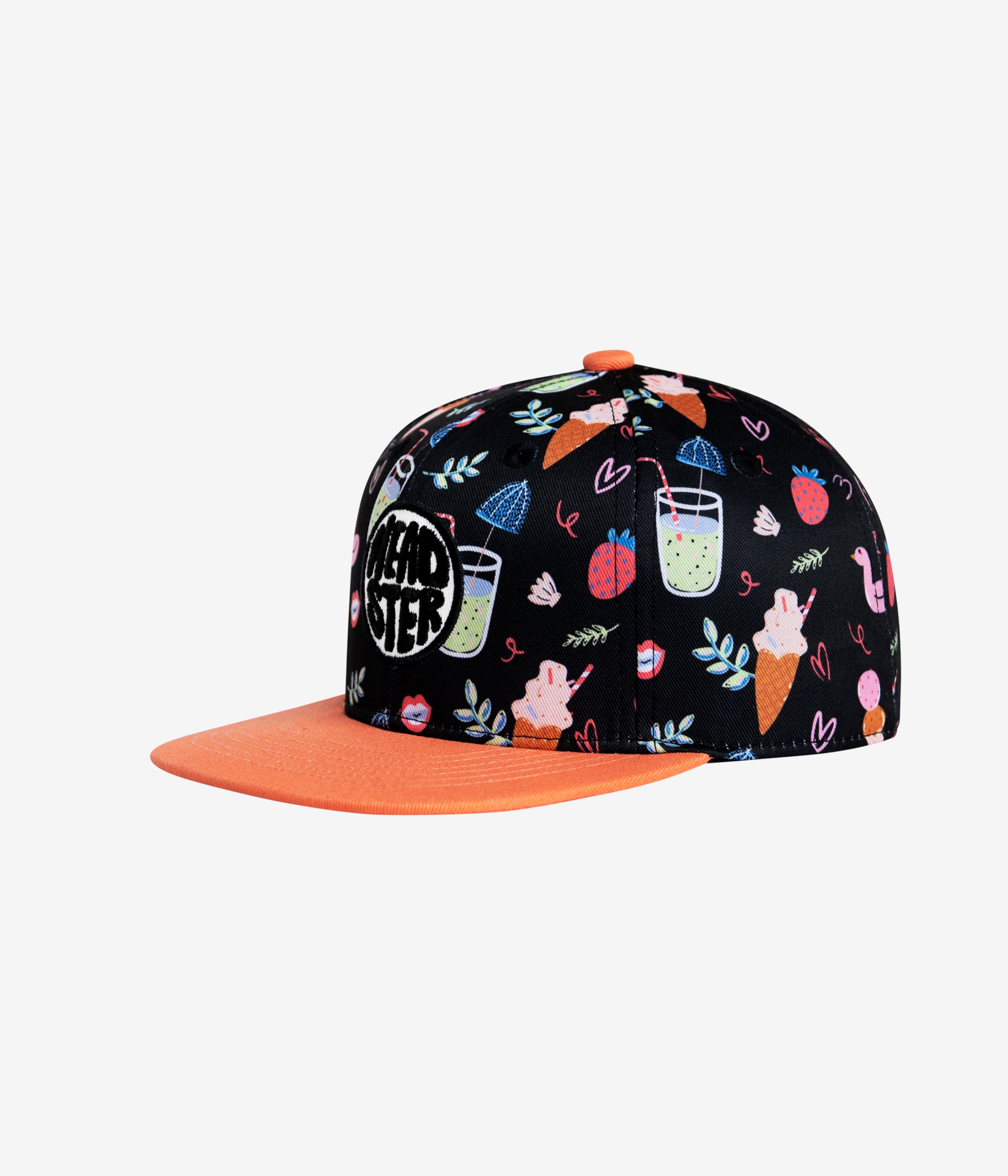 Poolside Snapback Black cap for babies and kids by Headster Kids