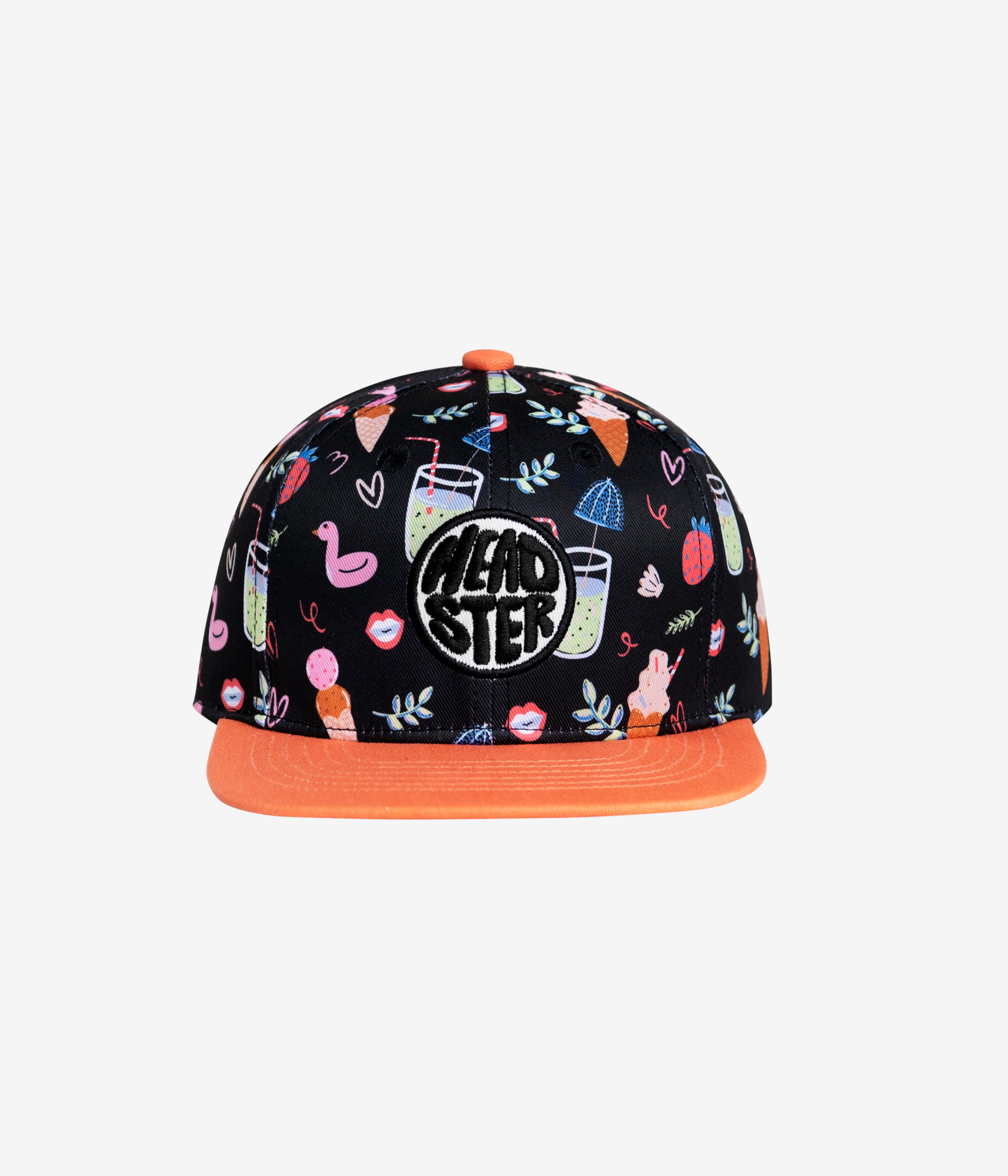 Poolside Snapback Black cap for babies and kids, product view 2