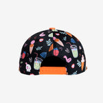 Poolside Snapback Black cap for babies and kids, product view 4