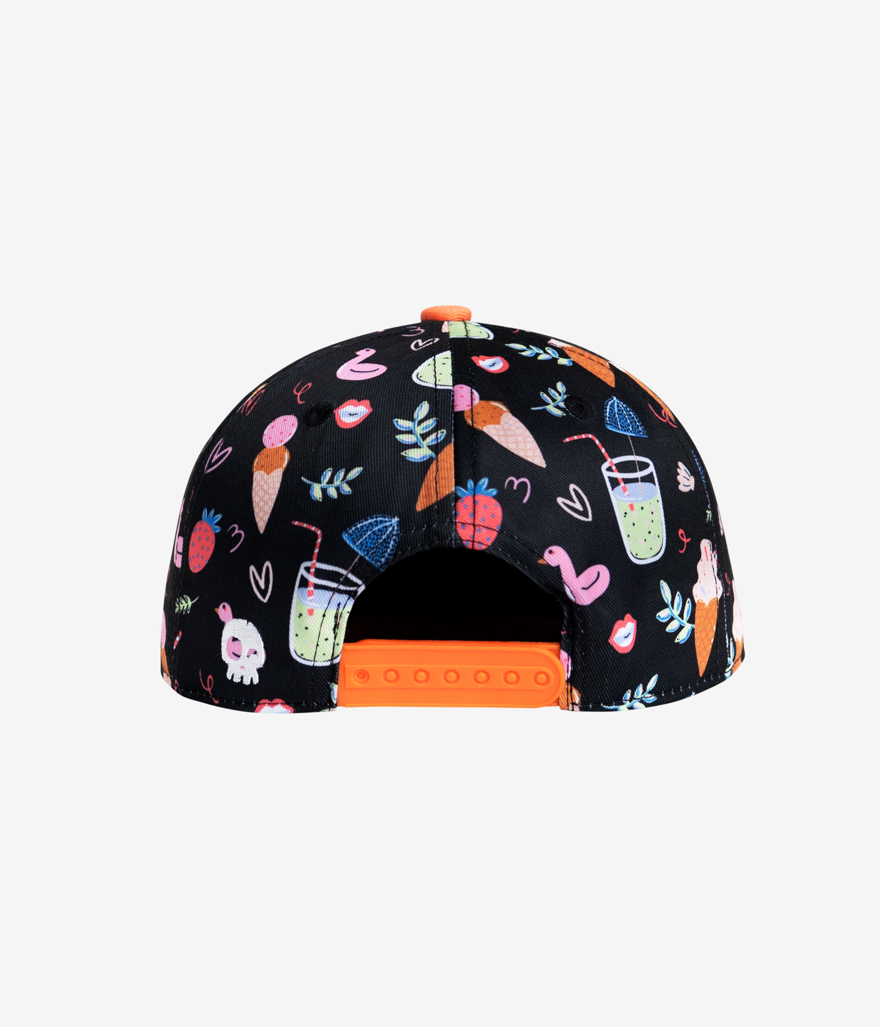 Poolside Snapback Black cap for babies and kids, product view 4