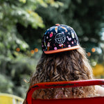 Poolside Snapback Black cap for babies and kids, product view 5
