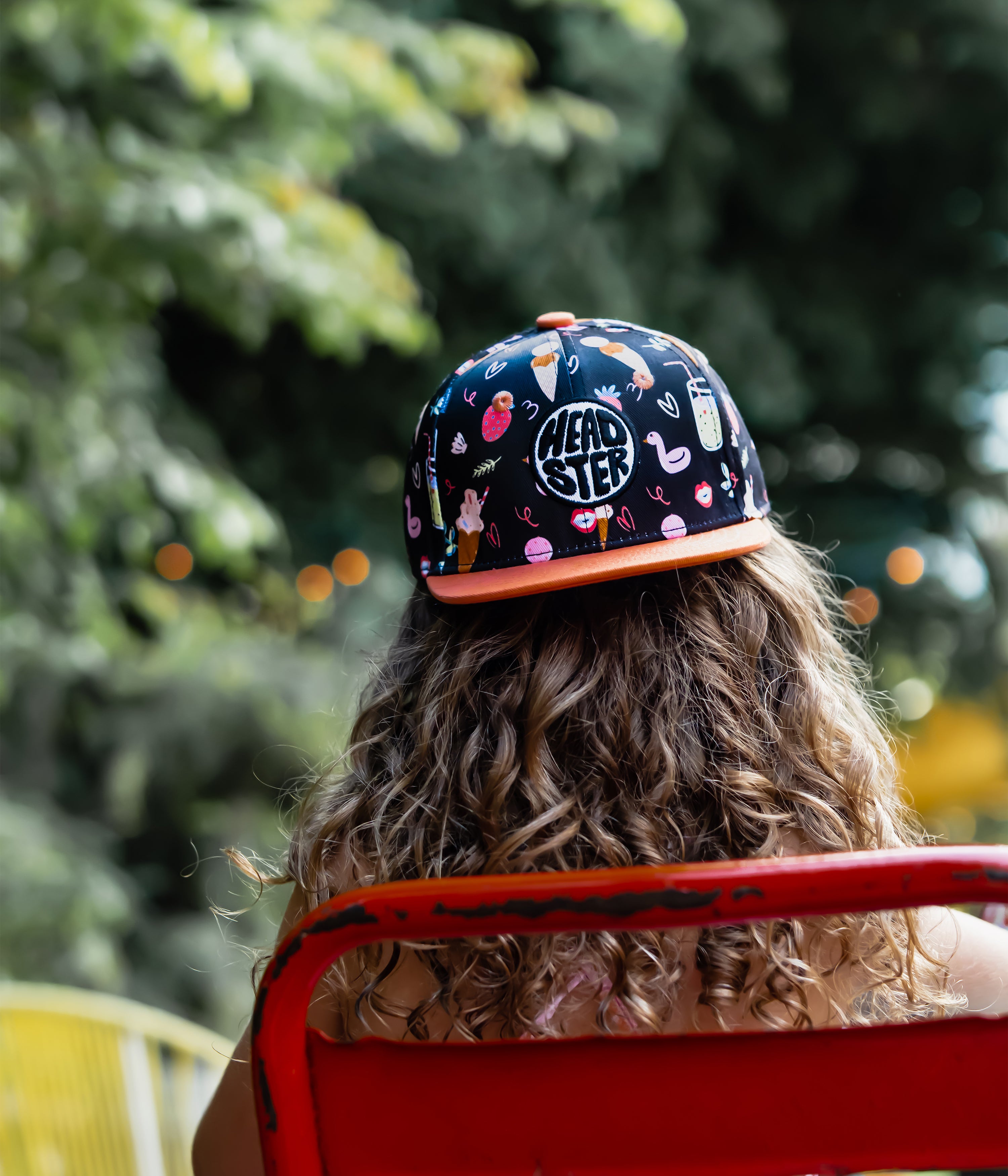 Poolside Snapback Black cap for babies and kids, product view 5