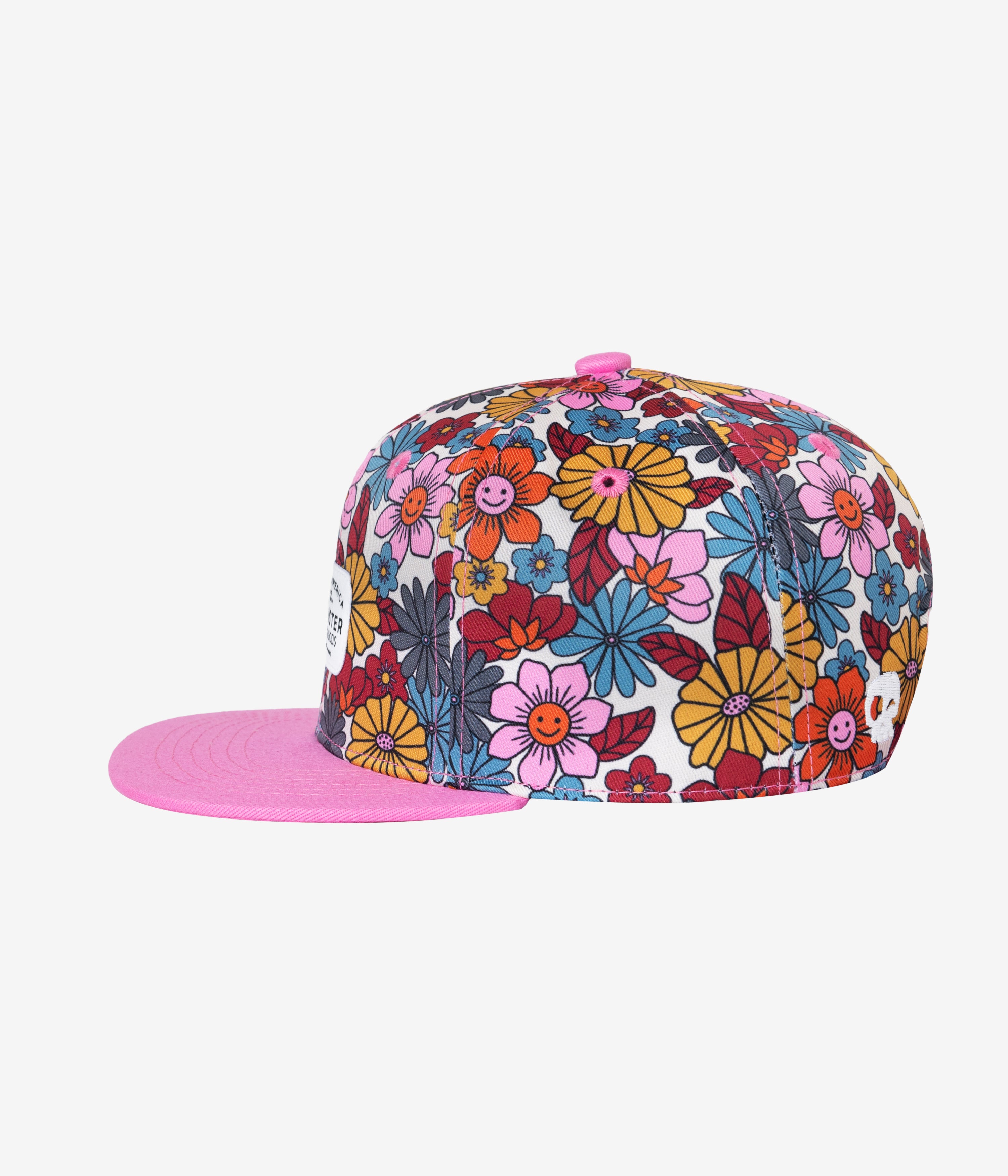 Sally Be Gone Snapback - pink cap for babies and kids, product view 4